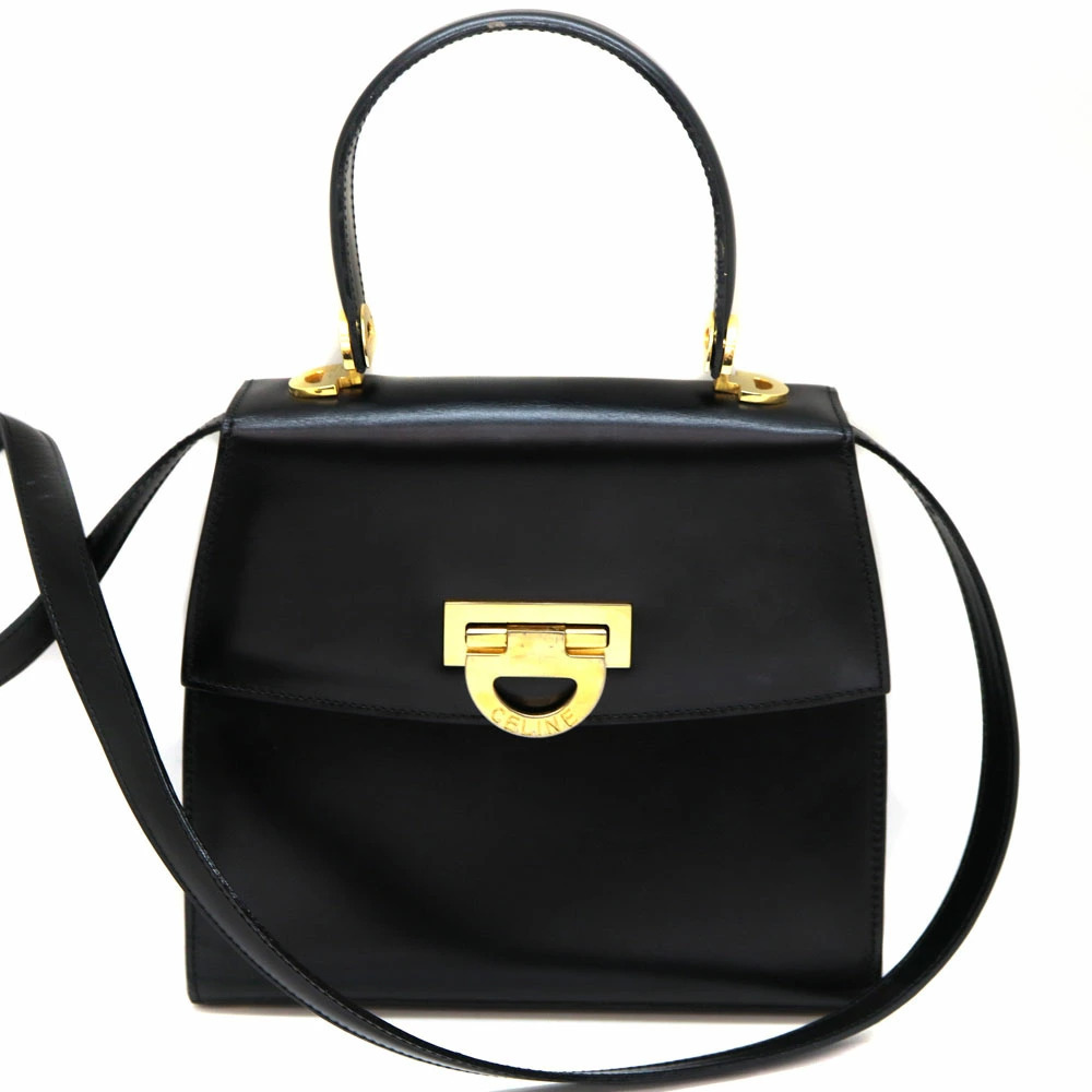 Celine handbag leather black